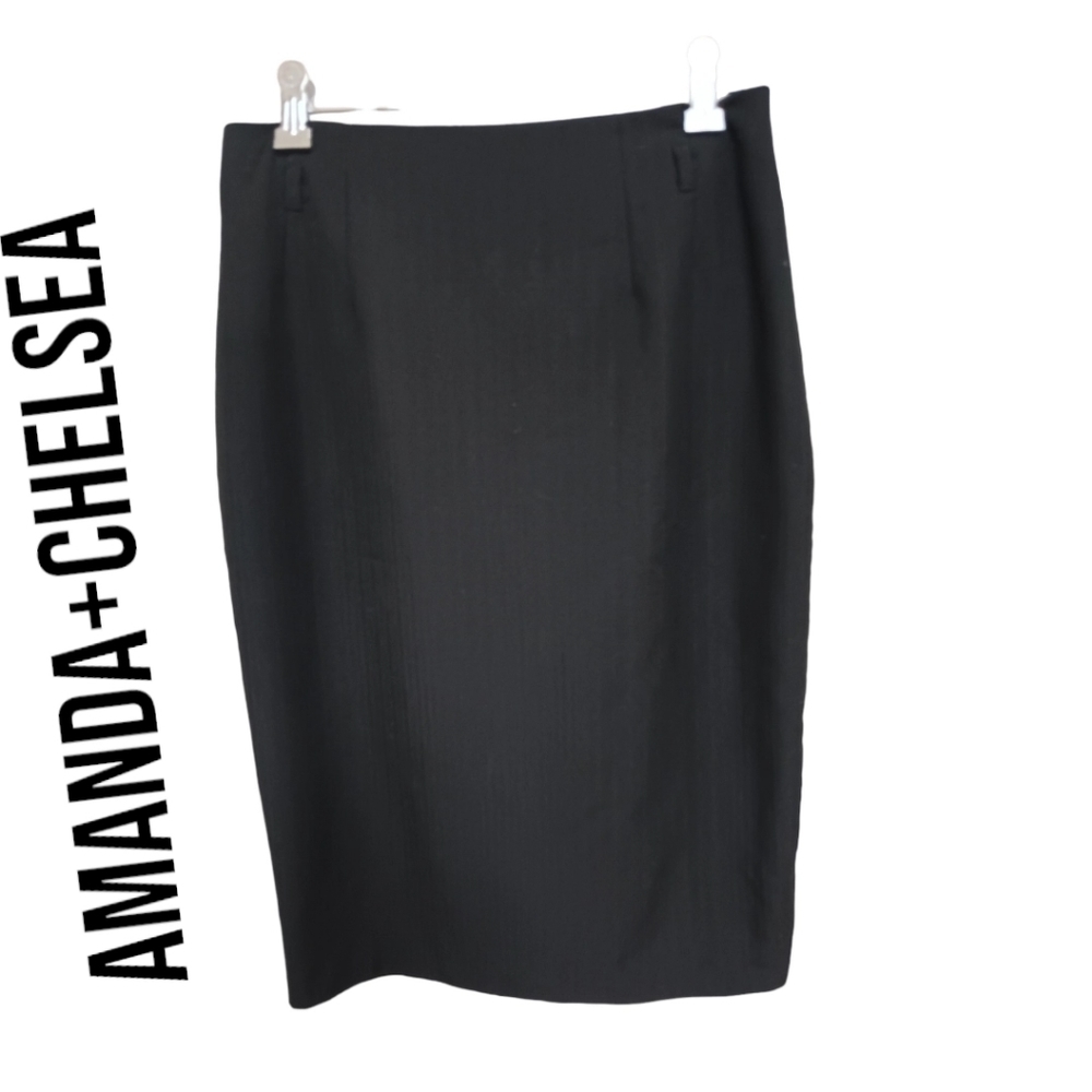 Amanda & Chelsea Black Pencil Skirt